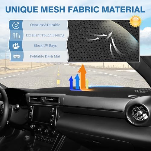FIILINES Dash Cover for 2022-2025 2026 Toyota GR86/Subaru BRZ, Dashboard Mat - Image 3