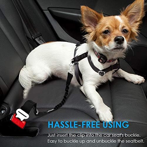 URPOWER Retractable Dog Seat Belt, Adjustable Safety Belt, 2 Pack - Image 7