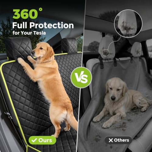 Dog Car Seat Cover for Tesla Model 3 Model Y, Scratch-Resistant Leather - Image 5