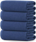 REDKISS 100% Cotton Waffle Weave Bath Towels 4 Pack by REDKISSOnline