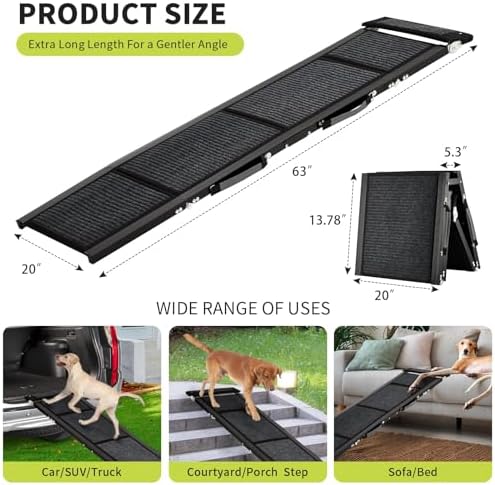 Garvee 20" Extra Wide Folding Dog Ramp - Image 2