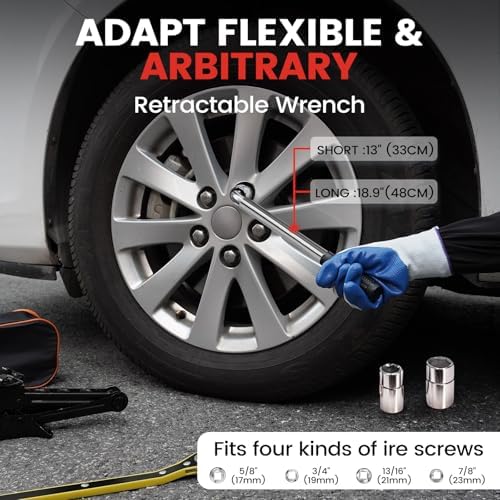 KROAK Scissor Jack Lift 2T, Car Jack Kit Tire Jack - Image 6