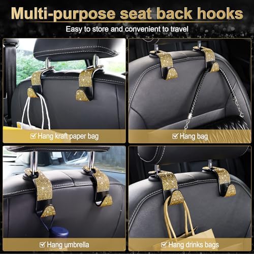 LivTee Car Seat Headrest Hook, Auto Seat Hook Hangers Storage Organizer - Image 5