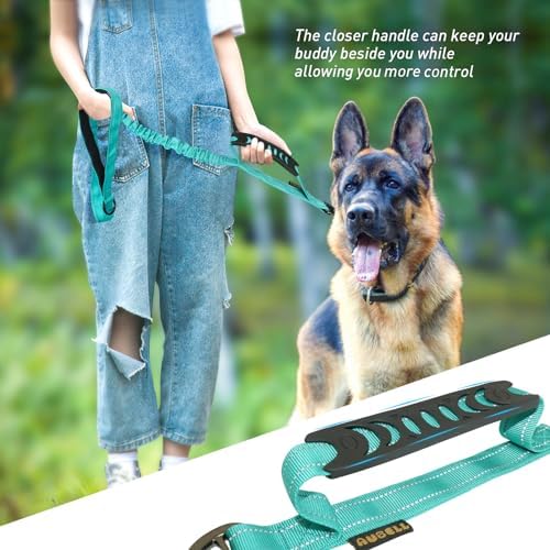 AUBELL Tactical Dog Leash Heavy Duty, 4-6ft No Pull Bungee Leash - Image 3