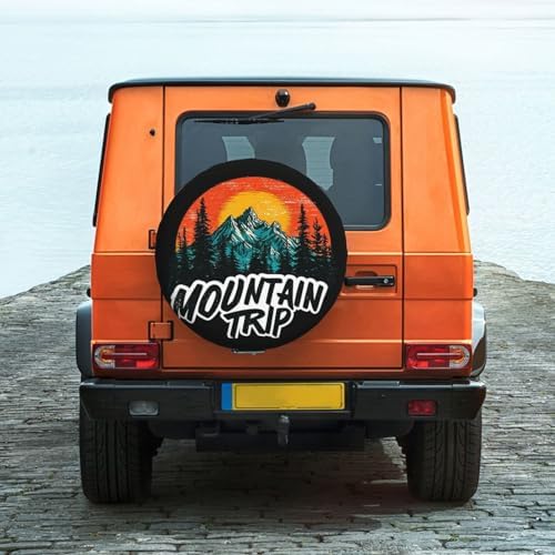 Mountain Trip Spare Tire Cover Waterproof Wheel Cover 17 Inch Universal Fit - Image 2