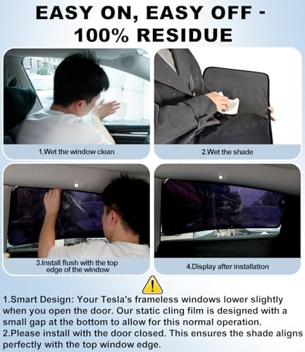 XCBYT 2024-2026 Tesla Model 3 Window Shades - Image 3