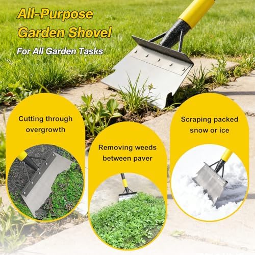 Garden Flat Shovel, 74” Ice Scraper, Snow Shovel - Image 5