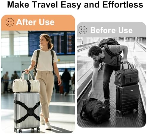 2 Pack Adjustable Luggage Connector Straps - Image 4