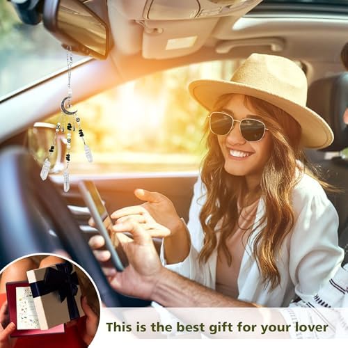 Car Rear View Mirror Accessories Car Hanging Ornament, Evil Eye Rearview Decor - Image 4