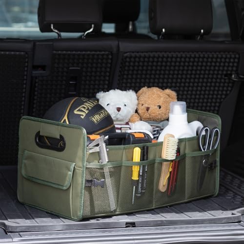 JiatuA Car Trunk Organizer, Collapsible Car Organizers and Storage Green - Image 2