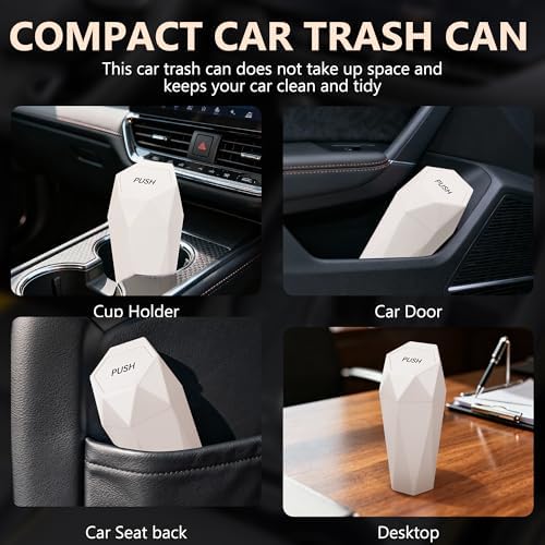 Car Trash Can with Lid, 15 Trash Bags, 1 Pack - Image 3