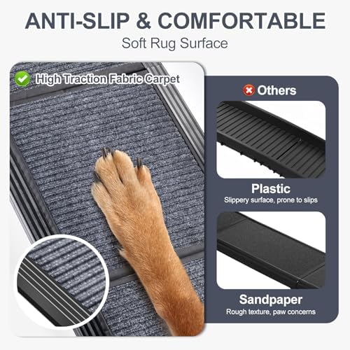 Dog Ramp for Car 71" L × 20" W, Extra-Long & Wide Foldable - Image 3