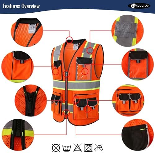JKSafety Reflective Safety Vest - Image 4