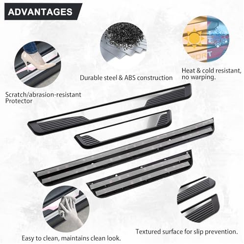 Stainless Steel Car Door Sill Protectors - Image 7