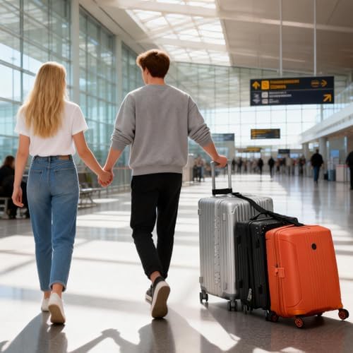 BILIONE 4 Pack Luggage Connector Straps, Connect 3 Suitcases ＆ Add A Bag - Image 5