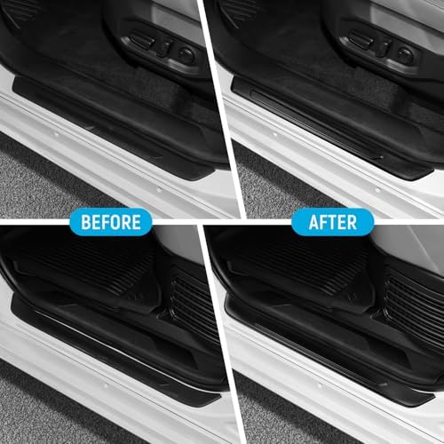 ZZEQYG 4 Pcs ABS Material Door Sill Protector Compatible - Image 2
