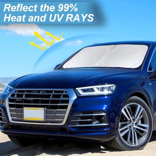 Windshield Sunshade for 2014-2016 2017 Audi Q5/SQ5 Sun Visor SUV Shades - Image 2