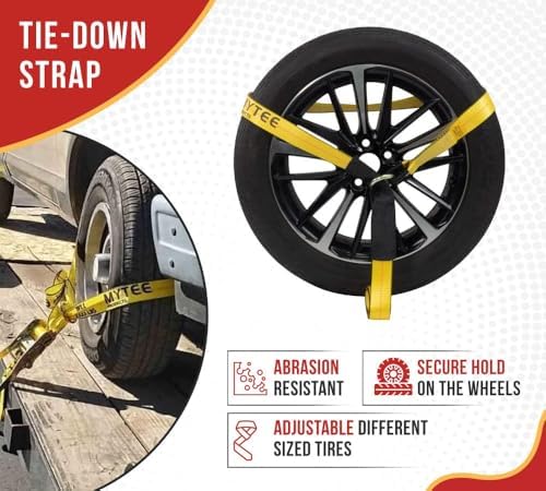 Mytee Products 8 Pack 2" x 120" Car Tie Down Straps - Image 3