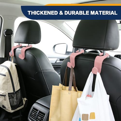 4PCS Car Seat Headrest Hooks, Car Purse Hook, Seat Back Organizer Storage - Image 6