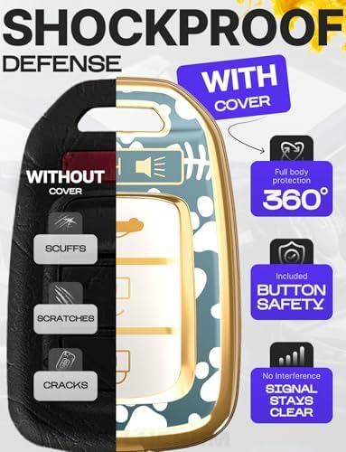 Lucrum Compatible with Honda Key Fob Cover & Keychain - Image 4