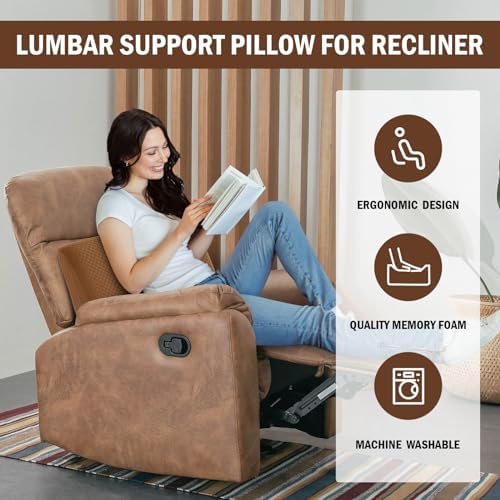 HOMBYS Lumbar Support Pillow for Recliner Chair, Memory Foam Back Support - Image 2
