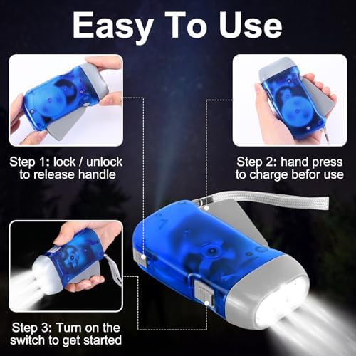 Leelosp 48 Hand Crank Flashlights - Image 3