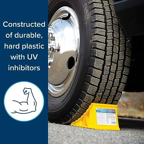 Camco Standard Wheel Chock for Trailers&RVs-Heavy Duty Trailer Wheel Chock - Image 4