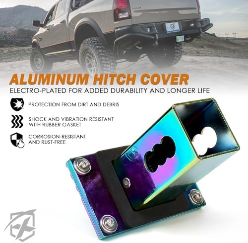 Xprite Aluminum 2" Trailer Tow Hitch Cover, Heavy Duty U.S. Flag Metal Emblem - Image 5