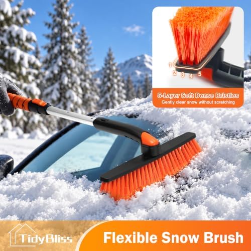 TidyBliss 36” Snow Brush with Ice Scraper - Image 2