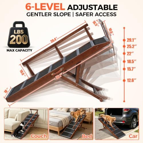 XL Dog Ramp for Bed - Image 3