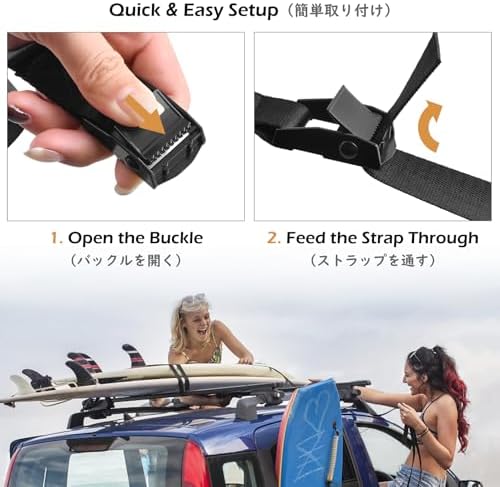 TRIWONDER Tie Down Straps Lashing Straps - Image 4