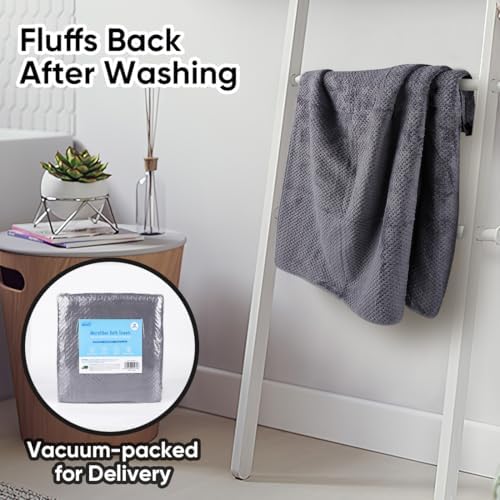 HOMEXCEL Bath Towels 2PK, Microfiber Ultra Soft Bathroom Towel, 27x54 in - Image 6