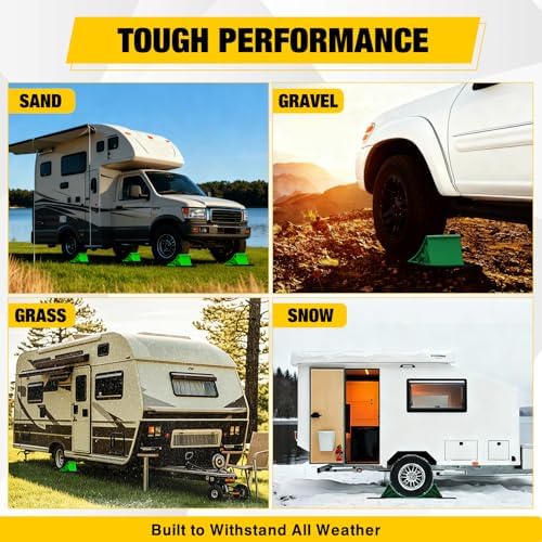 Nilight Wheel Chocks, Heavy Duty Wheel Stopper - Image 4