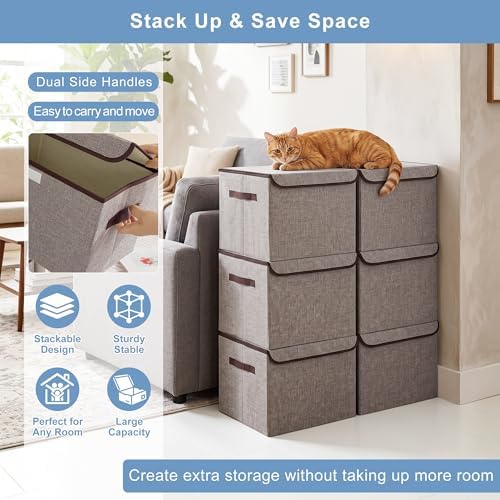 Bagnizer Large 17" 42 Quarts Collapsible Stackable Storage Bins - Image 5
