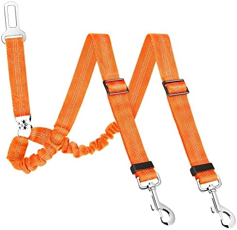 SlowTon Double Dog Seat Belt for Car by SlowTon
