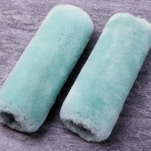 OGLAND 2 Pack Sheepskin Car Seat Belt Cover Pads | Wool Seatbelt Cushions - Image 3