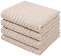 Homaxy 100% Cotton Waffle Weave Kitchen Dish Towels 4-Pack by Homaxy