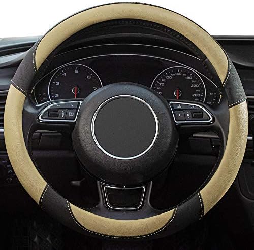 Universal Car Steering Wheel Cover Breathable Anti-Slip, 15 inch Microfiber - Image 2
