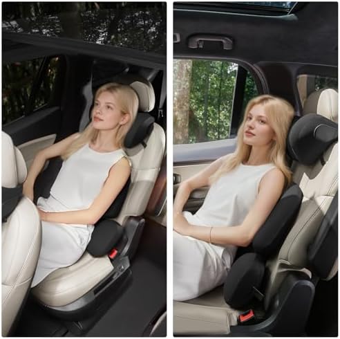 BEBAS Ergonomic Car Headrest Pillow, Memory Foam Neck Support - Image 4