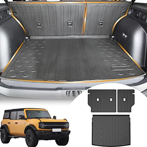 Cargo Liner Compatible with 2021-2026 Ford Bronco Sport Trunk Mat Back Seat by YEBOOCA