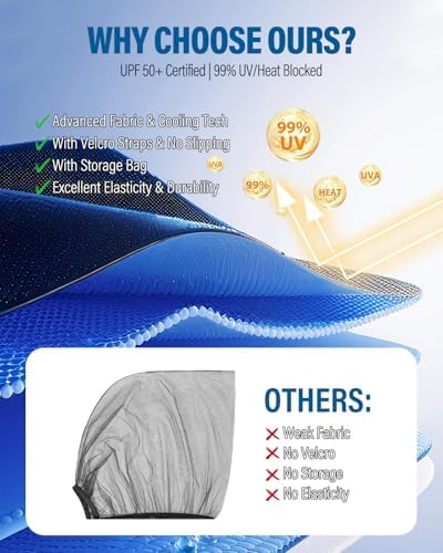Car Window Shades 2 Pack, FOLUMAD Side Car Window Rear Sun Shades - Image 2
