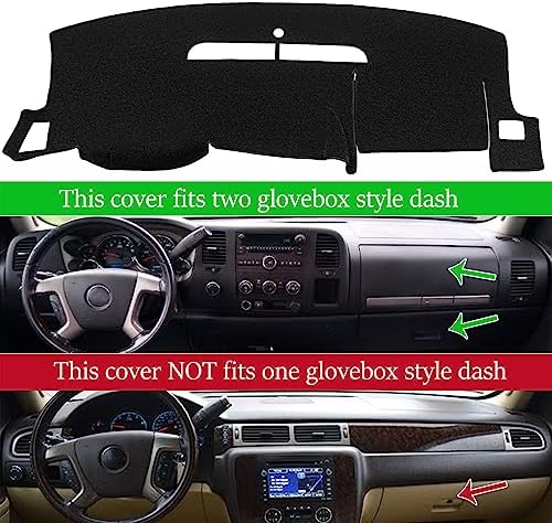 Dash Cover Mat for 2007-2013 Chevy Silverado 1500 LT/WT Y74 - Image 2