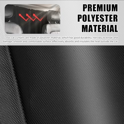 3PCS Car Privacy Curtains Kit, 2026 Upgraded Car Curtains - Image 5