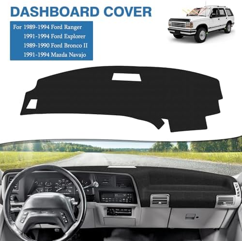 FIILINES Dash Cover for 1989-1994 Ford Ranger, 1991-1994 Mazda Navajo/Ford - Image 2