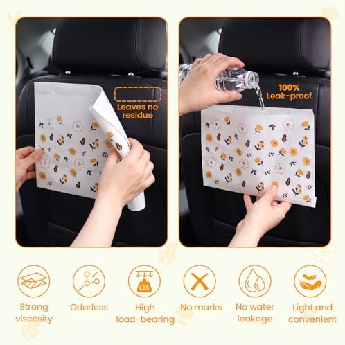 120 Pcs Car Garbage Bin Bags, Waterproof Seal Disposable Car Trash Bags - Image 3