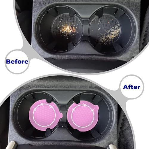 4 PCS Car Cup Coasters, Bling Cup Holder Coaster - Image 6