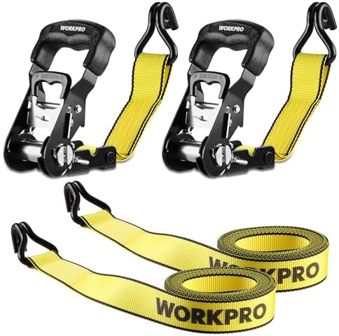 WORKPRO Ratchet Tie Down Straps, Fits by WORKPRO