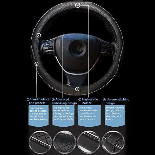 Car Steering Wheel Cover, Breathable, Heavy Duty, Full Surround, Sports Style - Image 3