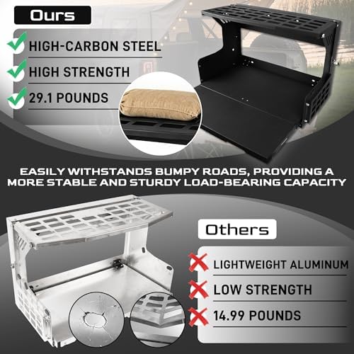 Tailgate Table for 2021–2026 Ford Bronco 2/4-Door Foldable Rear Cargo Shelf - Image 3