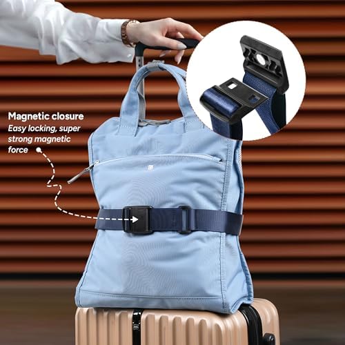 Travel Inspira Magnetic Quick Release Luggage Straps Blue - Image 2